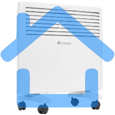 Конвектор Primera PHP-1000-MWB, белый, 1000 Вт, 15 м2, термостат