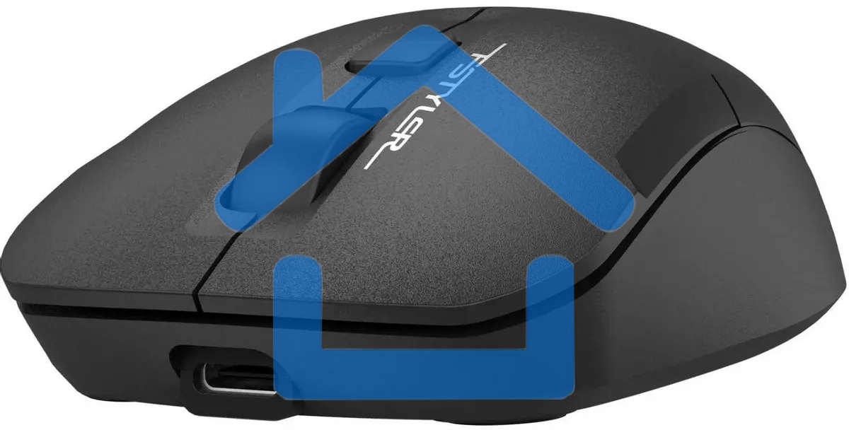 Мышь беспроводная A4Tech Fstyler FG16CS Air2 черный, 2000 dpi, радиоканал, USB, кнопки - 4