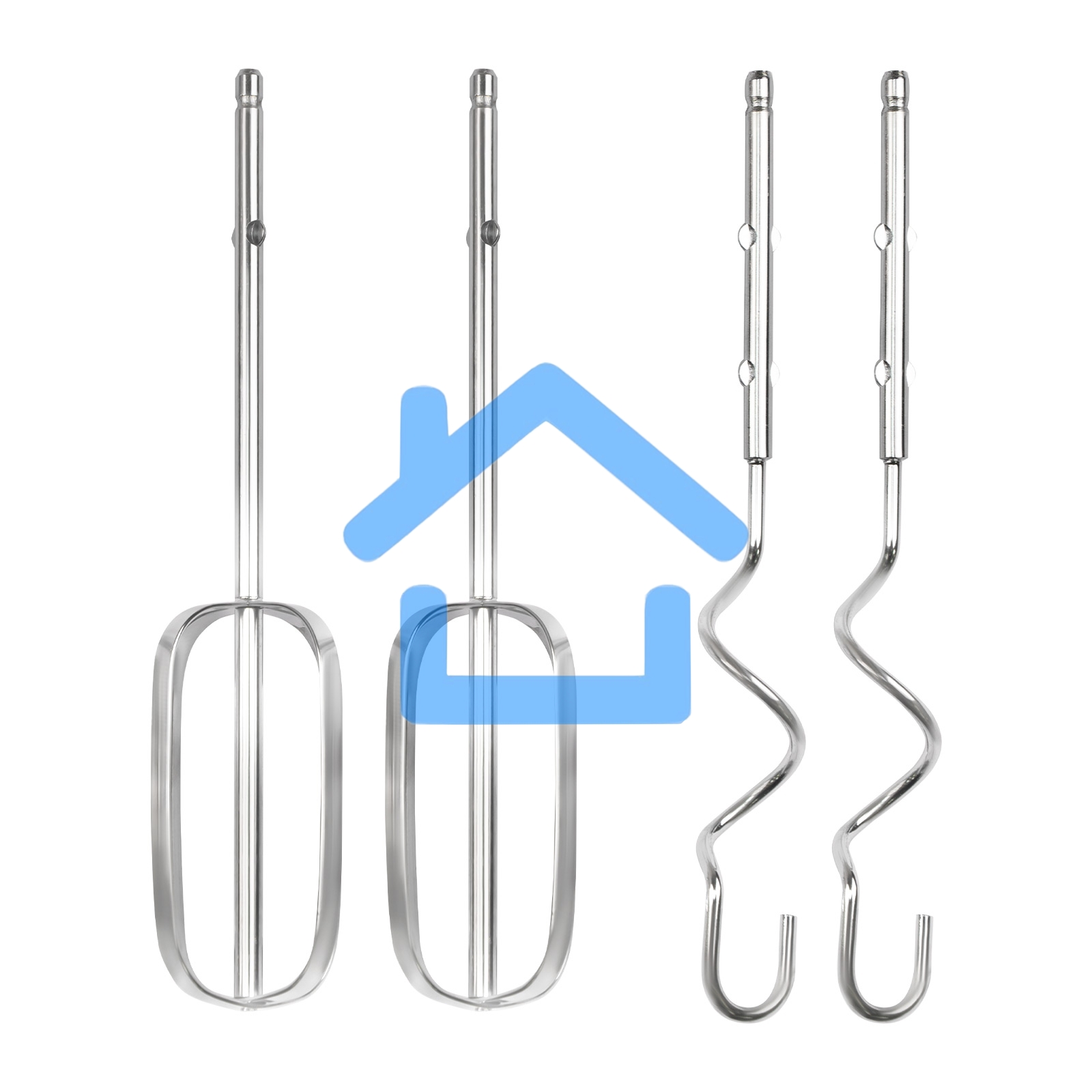 Миксер электрический Galaxy Line GL 2235, бежевый, ручной, 600 Вт, 5 скоростей, 2 насадки-венчика, 2 насадки для замешивания теста, быстрое извлечение насадок, защита от перегрева, книга рецептов