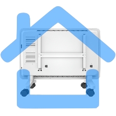 Конвектор Thermex Frame 1000E белый, 1000 Вт, 15 м2, термостат, дисплей, WiFi