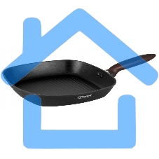 Сковорода-гриль Rondell Tierno RDA-1579, 28см, без крышки, черный