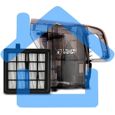 Пылесос Vitek VT-8117(BK) коричневый/черный, 450/2200 Вт, уборка сухая, пылесборник циклонный фильтр, 2,5 л