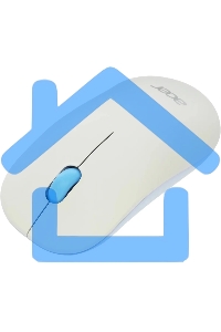 Мышь беспроводная Acer OMR205 белый/голубой, 1200 dpi, радиоканал, USB, кнопки - 3