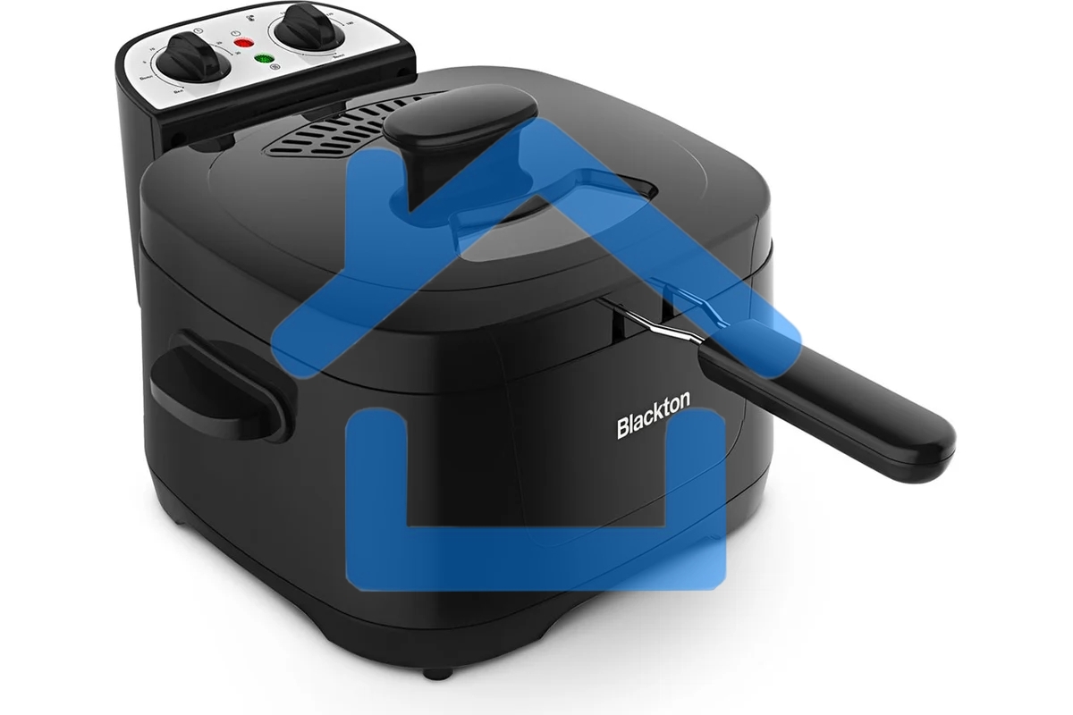 Фритюрница Blackton Bt DF1112 Black. Потребляемая мощность 2000 Вт/Мах. объем 3л/Параметры электропитания 220-240 В,50Гц/Класс защиты от поражения электрическим током Класс I/Регулировка температуры/Компактный размер/Быстрый нагрев до 90 градусов