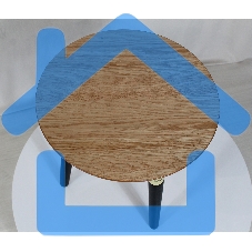 Столик кофейный SHEFFILTON SHT-CT17 дуб весенний/черное дерево/латунь (191695)