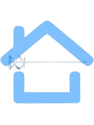 Миксер для красок и штукатурных смесей, 100 х 600 мм, оцинкованный, хвостовик SDS Plus Denzel