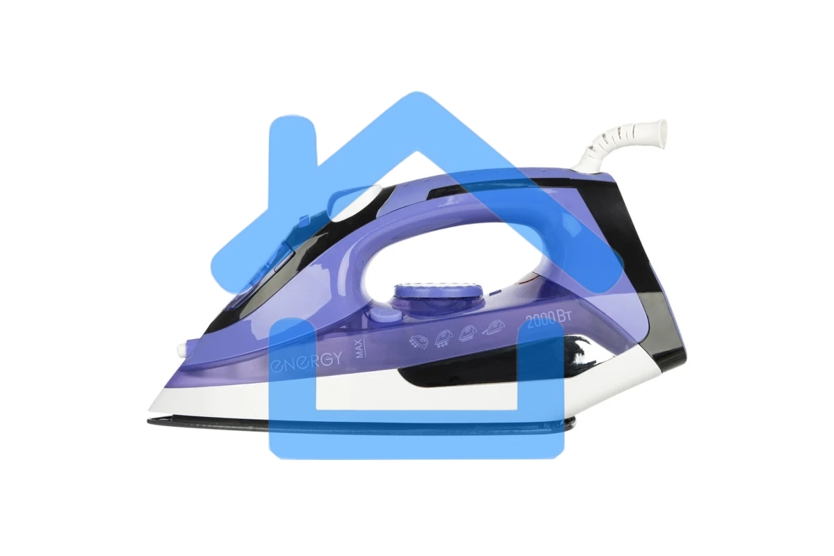 Утюг Energy EN-314 фиолетовый (2000Вт, пар, спрей, пар. удар, керм. подошва, самоочистка)