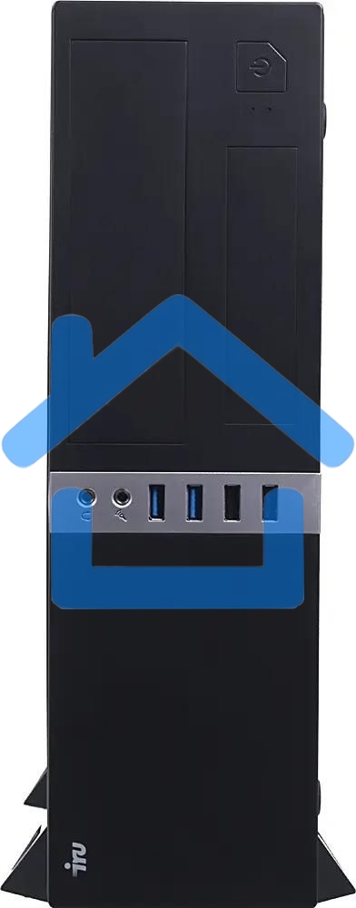 Компьютер ПК IRU Office 310H6S SFF i3 12100 (3.3) 8Gb SSD256Gb UHDG 730 Free DOS GbitEth 300W черный (2061129)