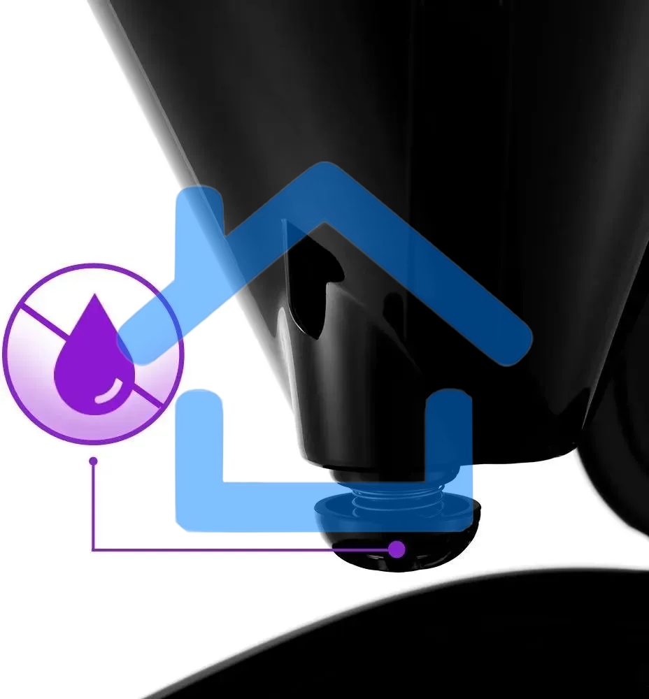 Кофеварка капельная Kitfort КТ-728 черный/серебристый, исп. кофе - молотый, 1.5 л, 900 Вт