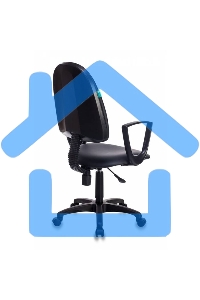 Кресло компьютерное Бюрократ CH-1300N/OR-16 черный Престиж+ искусственная кожа