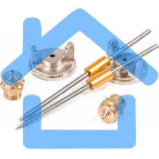 Краскопульт пневматический Matrix краскораспылитель пневмат. с верхним бачком v=1.0л + сопла