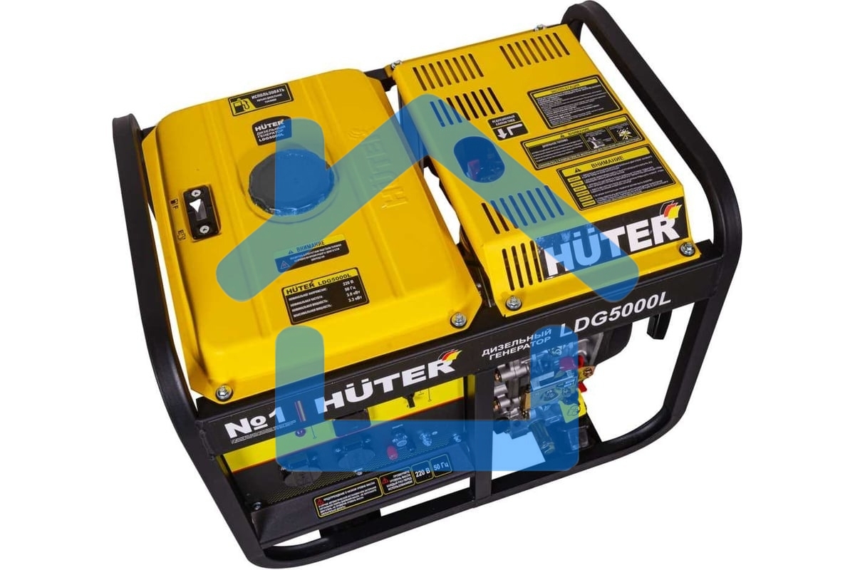 Электрогенератор дизельный Huter LDG 5000L, 3.3 кВт, 82 дБ, 68.7 кг
