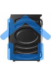 Стирально-сушильная машина Hisense WD5S1045BB черный, загрузка фронтальная 10,5 кг, 1400 об/мин., класс: А