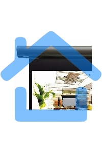 Экран с электроприводом Lumien Cinema Control 241x400 см (раб.область 220х390 см) Matte White черн. кайма по периметру, серый корпус, 16:9