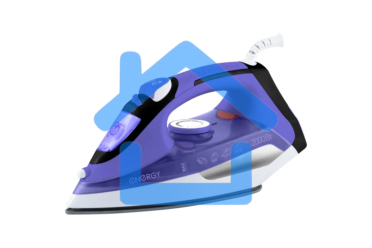 Утюг Energy EN-314 фиолетовый (2000Вт, пар, спрей, пар. удар, керм. подошва, самоочистка)