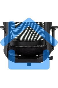 Кресло руководителя Бюрократ MC-412N-H черный сетка/ткань с подголов. крестов. металл хром