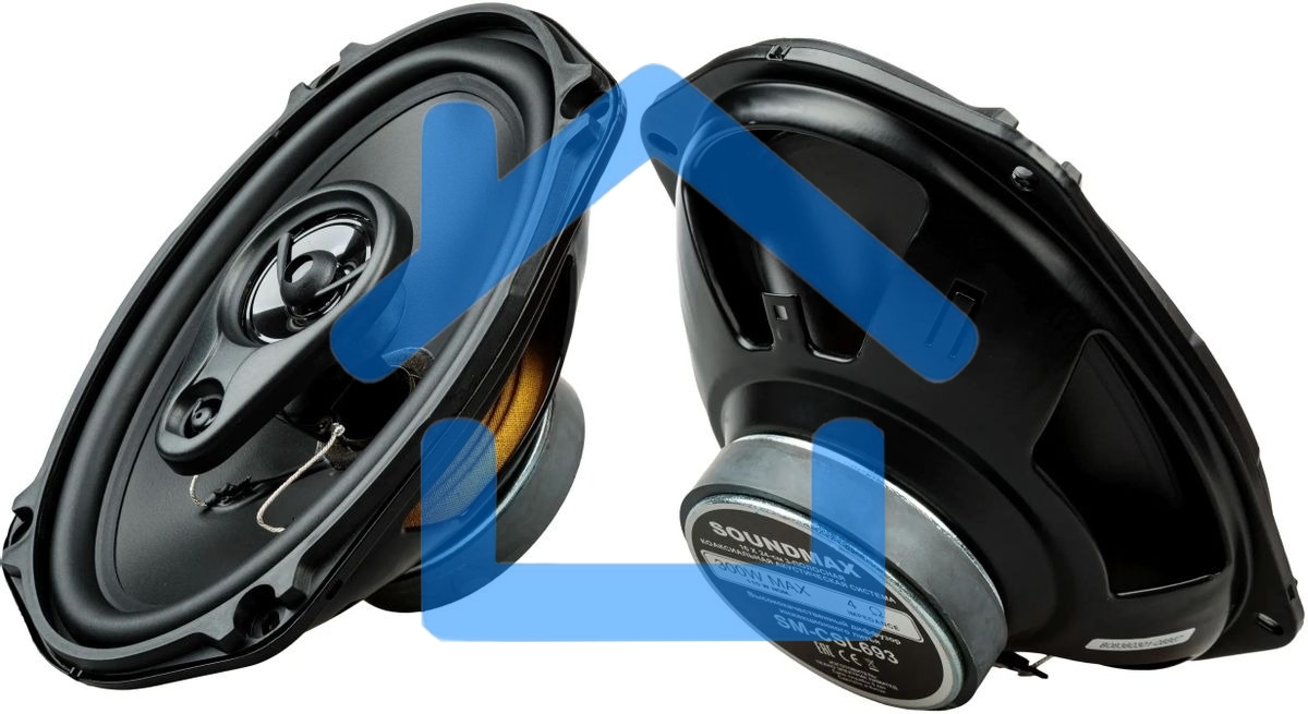 Колонки автомобильные Soundmax SM-CSL693 4Ом 15x23см (6x9дюйм) (ком.:2кол.) коаксиальные трехполосные