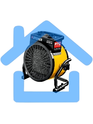 Электрическая тепловая пушка (SEK-5R) STEHER 3 кВт