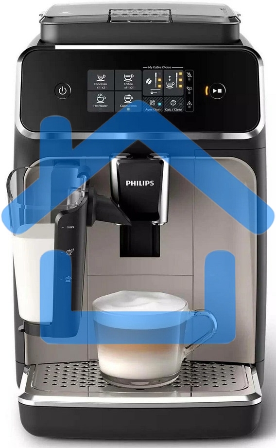 Кофемашина автоматическая Philips EP2235/40 черный, исп. кофе - зерновой, 1.8 л, 1500 Вт, 15 Бар.
