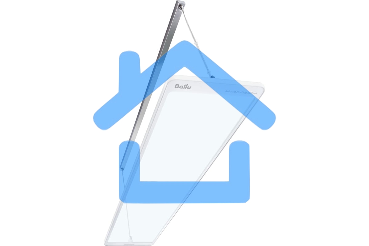 Обогреватель инфракрасный Ballu BIH-GTW-0.5 белый, 500 Вт, 10 м2