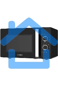 Микроволновая печь Hyundai HYM-M2012 черный/хром, 23 л, 800 Вт, переключатели - поворотный механизм