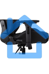 Кресло игровое Knight RAMPART черный, ромбик, эко.кожа, с подголов. крестовина металл