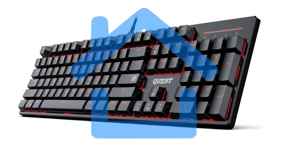 Клавиатура Defender Quest GK-596 RU (45596) проводная, USB, черный