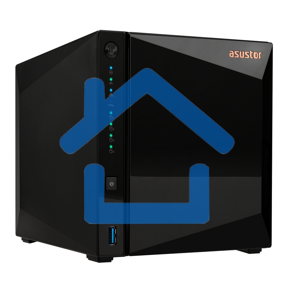 Сетевое хранилище ASUSTOR AS3304T 4-Bay NAS/MPl/Cel 1.4GHz Quad Core/2GbDDR4/noHDD,LFF(HDD,SSD),/1x1GbE(LAN)/3xUSB3.2; 90IX01L0-BW3S00
