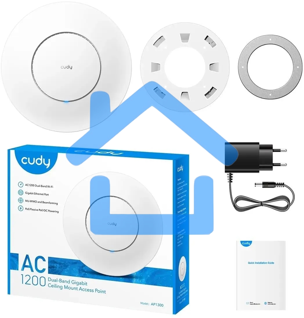 Точка доступа Cudy AP1300 AC1200 Wi-Fi белый