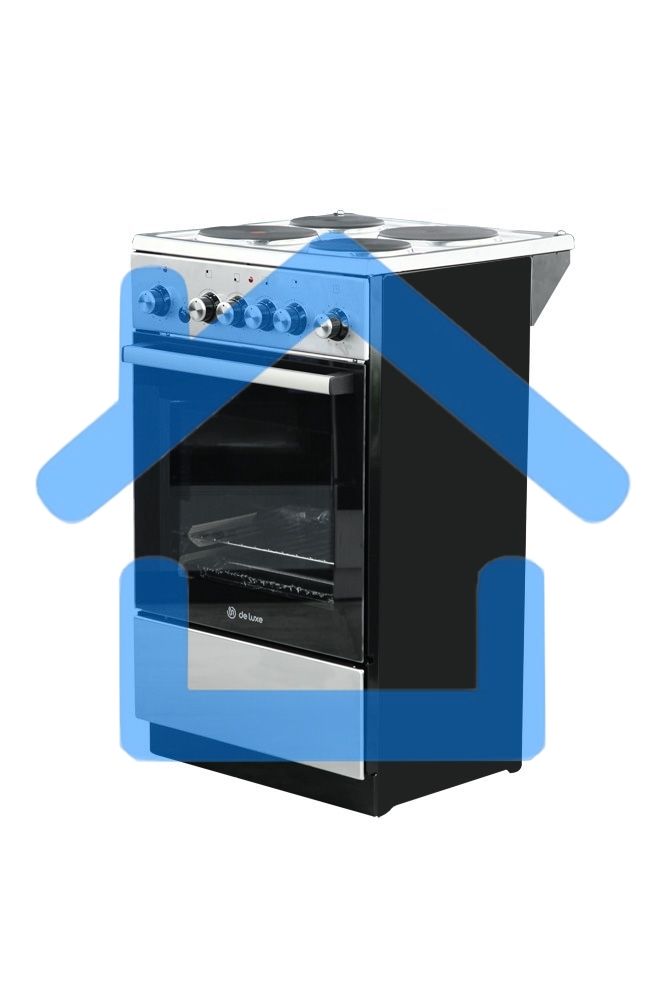 Плита электрическая De Luxe 5004.16э 010 серебристый, конфорок 4 шт, духовка 46 л, гриль, 50 см x 85 см x 50 см