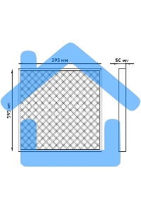 Светильник офисный Gauss MiR 35W 3500lm 4000K IP40 595*595*50мм призма с БАП LED