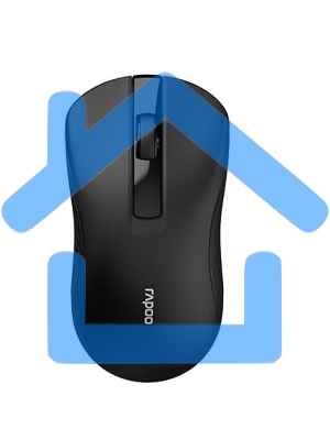 Мышь беспроводная Rapoo B20 Silent черный, 1200 dpi, Bluetooth, USB, кнопки - 3