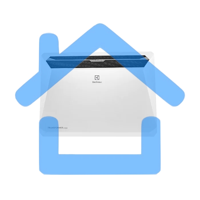 Комплект Electrolux Rapid Transformer с блоком управления и шасси ECH/R-1000 T-TUI4 белый, 1000 Вт, 15 м2, термостат, дисплей