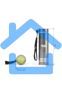 Фонарь светодиодный ЭРА UB-402 Джет 1,5Вт COB, алюм, 3xAAA в компл, 12 шт. промо-бокс