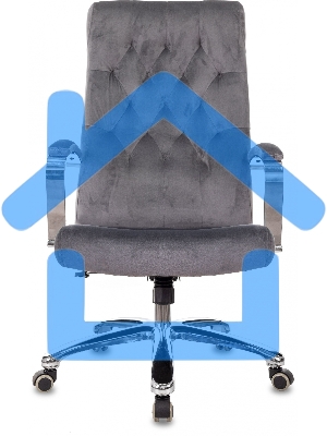 Кресло руководителя Бюрократ T-9928SL Fabric серый Italia 26, крестов. металл хром