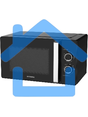 Микроволновая печь Hyundai HYM-M2012 черный/хром, 23 л, 800 Вт, переключатели - поворотный механизм