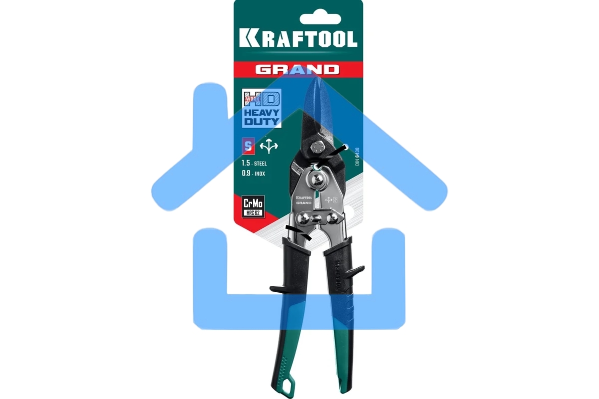 Ножницы по твердому металлу, прямые,Cr-Mo, 260 мм, KRAFTOOL GRAND