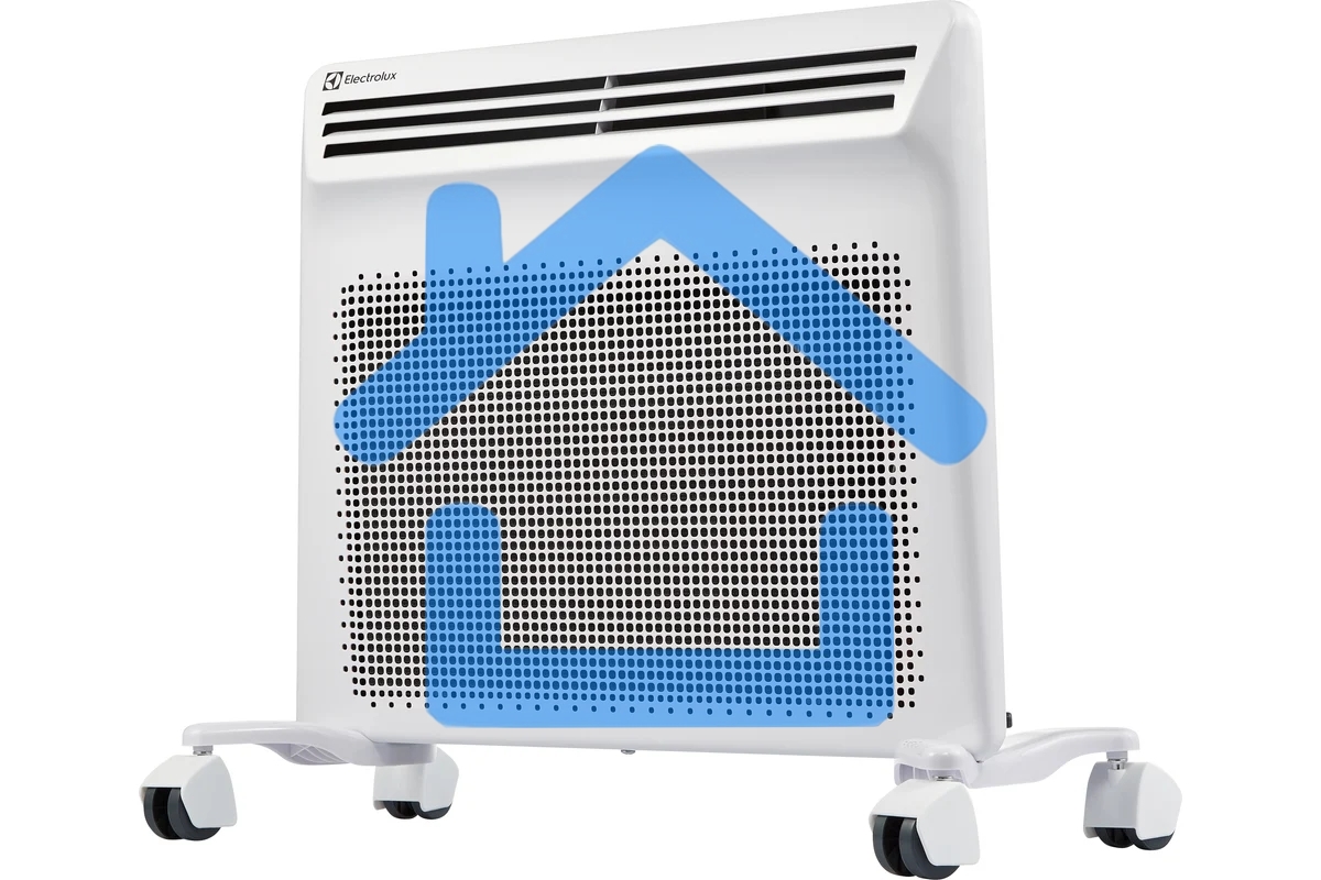 Конвективно-инфракрасный обогреватель Electrolux Air Heat 2 EIH/AG21000E белый, 1000 Вт, 15 м2, термостат, дисплей