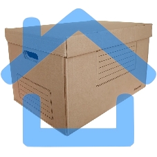 Короб архивный откидная крышка Silwerhof ОК-18 микрогофрокартон 480x325x295мм коричневый