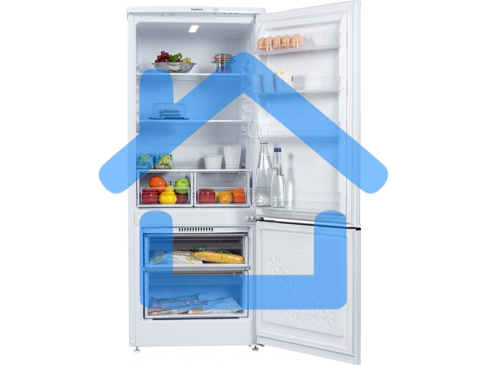 Холодильник Бирюса 551 белый двухкамерный 180/60л морозилка снизу, автоматическое оттаивание