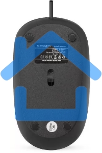 Мышь проводная Crown CMM-128 черный, 1000 dpi, USB, кнопки - 2