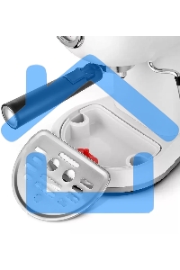 Кофеварка рожковая Kitfort КТ-7219 белый, исп. кофе - молотый, 1.2 л, 1100 Вт, 15 Бар.