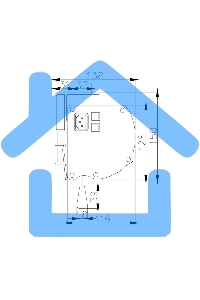 Экран с электроприводом Lumien Cinema Control 241x400 см (раб.область 220х390 см) Matte White черн. кайма по периметру, серый корпус, 16:9