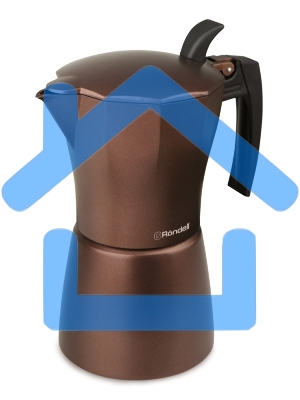 Кофеварка гейзерная Rondell Kortado RDA-399, 0.45л, алюминий, коричневый