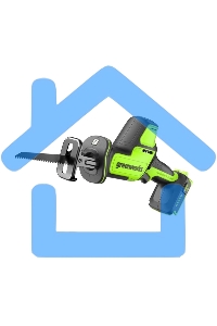 Пила сабельная аккумуляторная GreenWorks GPT-CRS-25, 24V, бесщеточная, без АКБ и ЗУ (1200507)