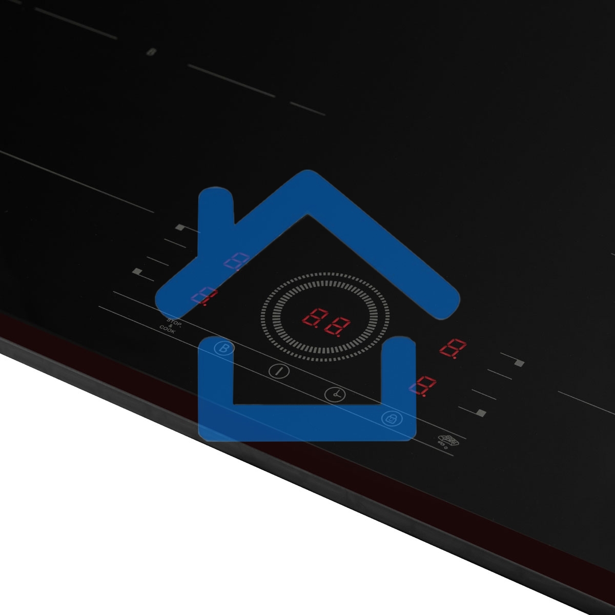 Индукционная варочная панель DeLonghi ELETTRA 4B0P CR независимая, черный