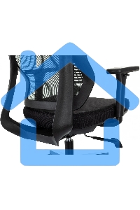 Кресло руководителя Бюрократ MC-412N-H черный сетка/ткань с подголов. крестов. металл хром