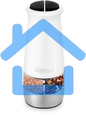 Перечница электрическая Kitfort КТ-6013-2 белый/серебристый