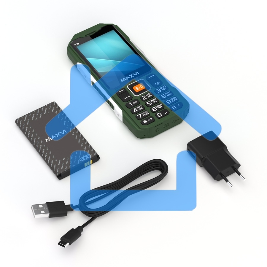 Мобильный телефон Maxvi T19 зеленый