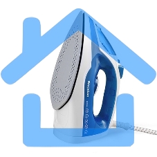 Утюг Blackton Bt SI2111 White-Blue. 2200 Вт, Резервуар для воды 200 мл, Постоянная подача пара 20 г/мин, Паровой удар 90 г, Керамическое покрытие, Индикация готовности к работе, Защита от перегрева, Шарнирное вращение шнура на 360', Длина сетевого шнура 1